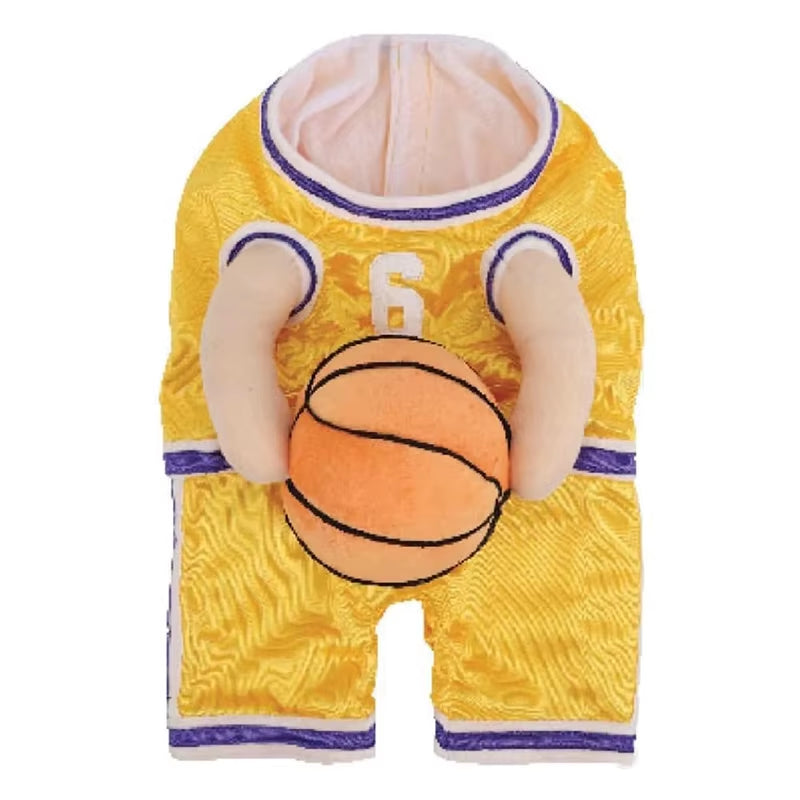 Dog Basketball Costume with Ball Dog Clothes T-Shirts for Small Dogs Pets Articles Puppy Autumn Pet Cotton Vests