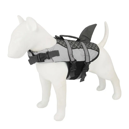 Scales Shark Swim Dog Clothes Pet Life Jacket Vest Harness Pet Swimming Summer Swimwear